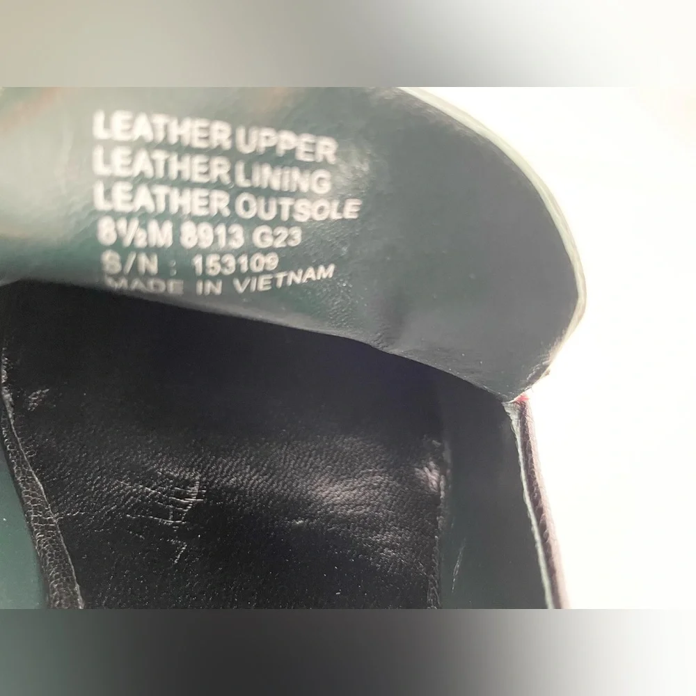 New Tory Burch Jessa heeled horse- head loafers, black leather sz 8.5. - Picture 11 of 16